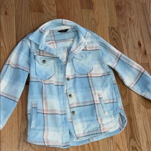 Blue and Pink Plaid Shacket M members
mark